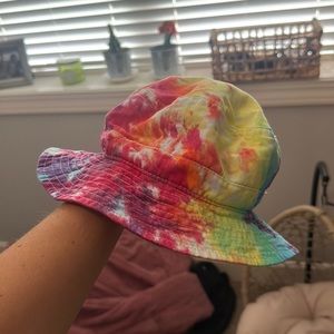 rainbow bucket hat